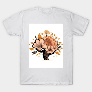 Japanese Art - Gold Tree T-Shirt